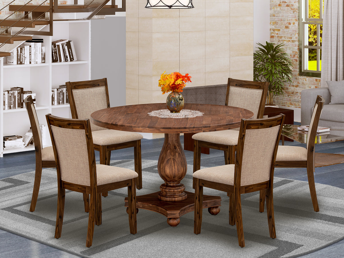 Wooden Round Table & Chairs Set