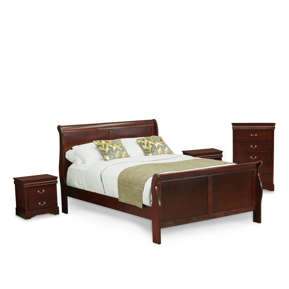 Acme | Louis Philippe III Eastern King Bed Cherry