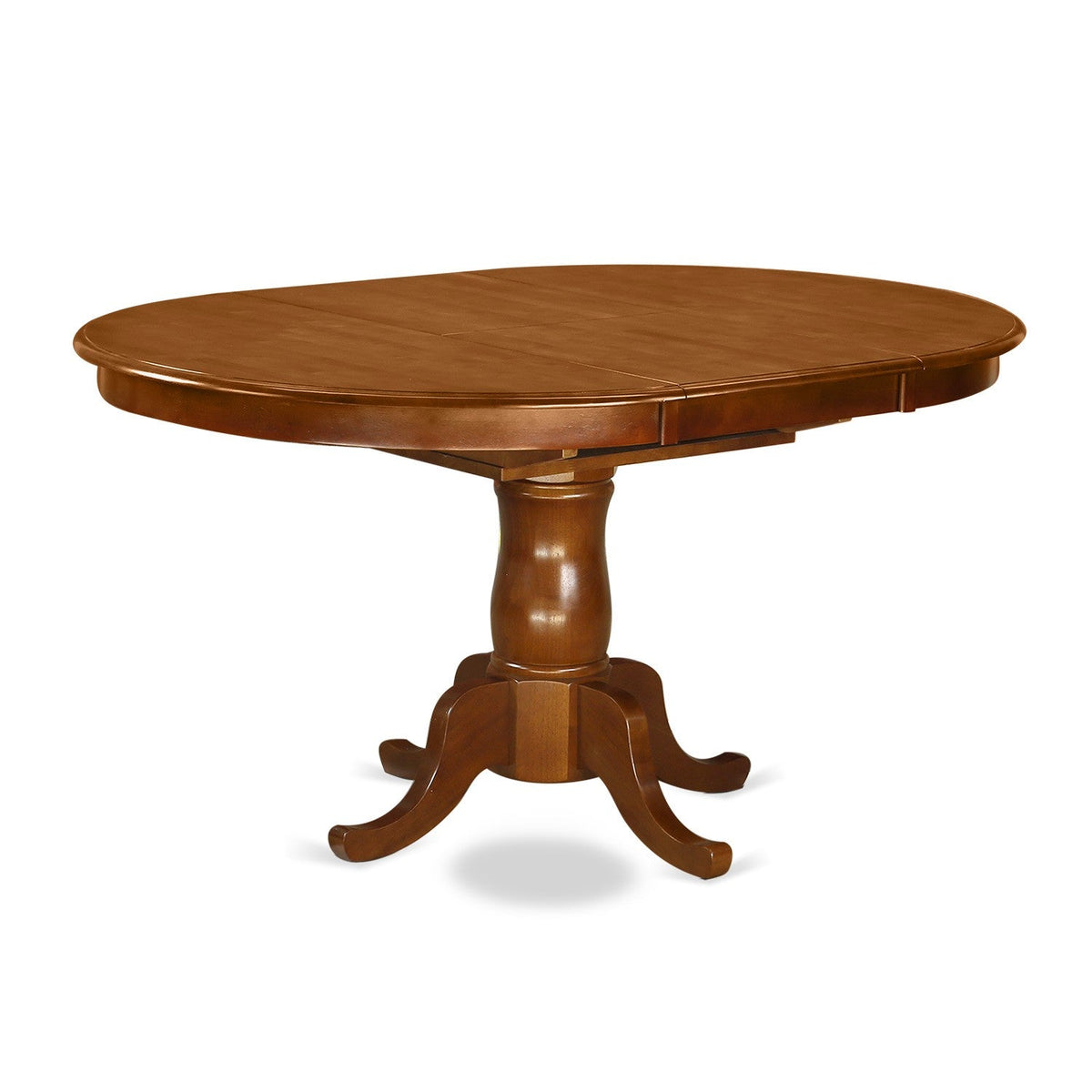 East West Furniture Set Da Pranzo 3 Pezzi – Tavolo Rotondo In Mogano E 2 Sedie In Lino Caffè, Stile Moderno, 91x91 Cm