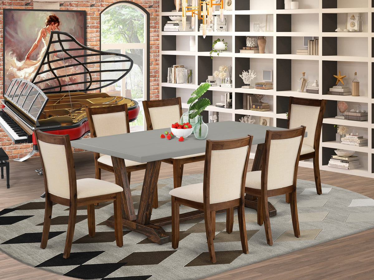 East West Furniture V797MZN32-7 7 Piece Modern Dining Table Set Consis – East  West Furniture Main Site