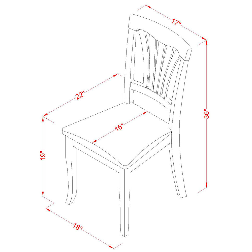 East West Furniture CAAV7-OAK-C 7 Piece Kitchen Table & Chairs Set Consist of a Rectangle Dining Table and 6 Linen Fabric Dining Room Chairs, 36x60 Inch, Oak