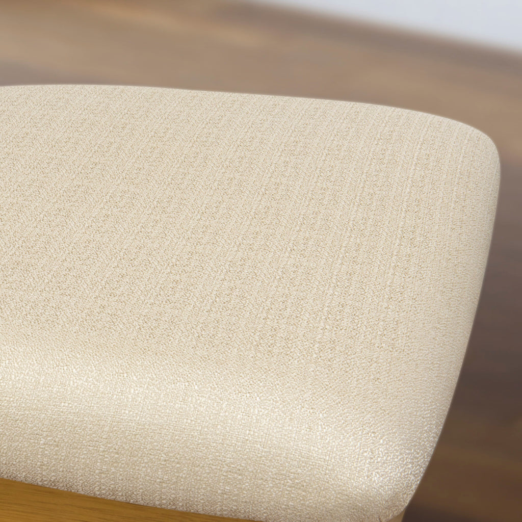 East West Furniture AVC-OAK-C Avon Kitchen Dining Chairs - Linen Fabric Upholstered Solid Wood Chairs