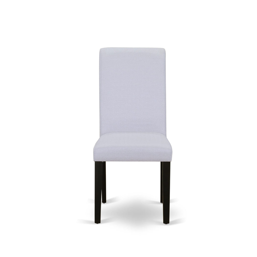 East West Furniture BAP1T05 Barry Parsons Dining Chairs - Grey Linen Fabric Padded Chairs