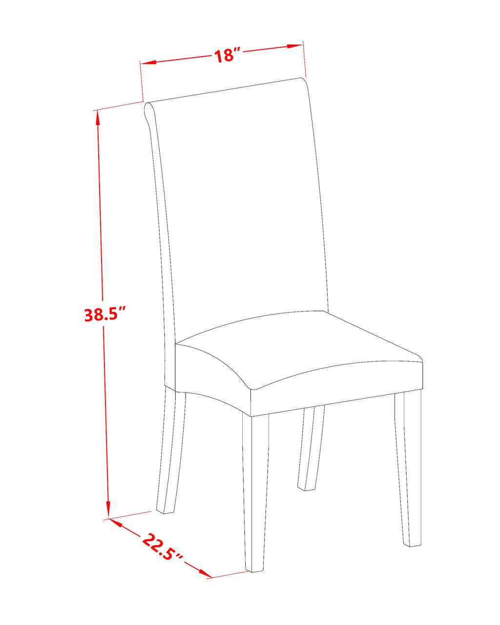 East West Furniture V027BA201-9 9 Piece Kitchen Table & Chairs Set Includes a Rectangle Dining Table with V-Legs and 8 Cream Linen Fabric Parson Dining Chairs