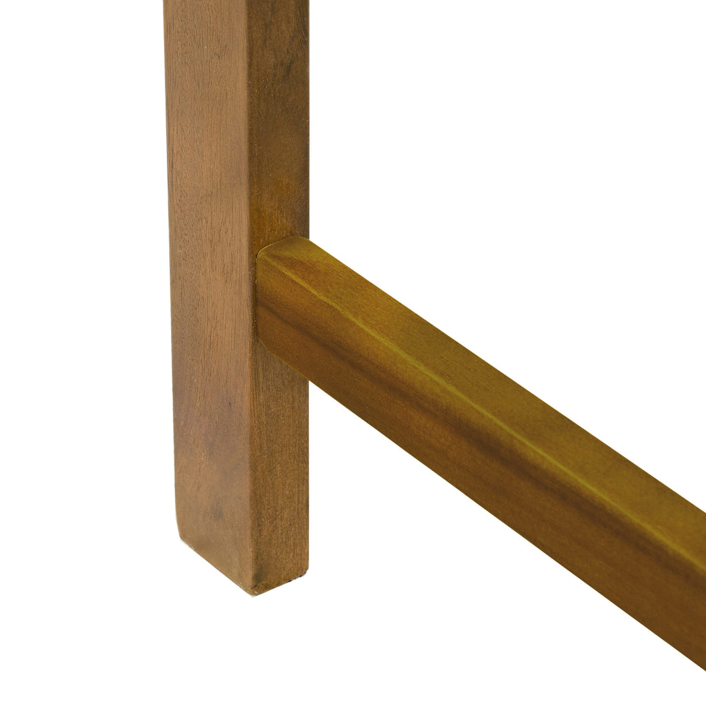 East West Furniture BBTB0NA Belmont Bench without Cushion made of Acacia wood in Natural Oil finish