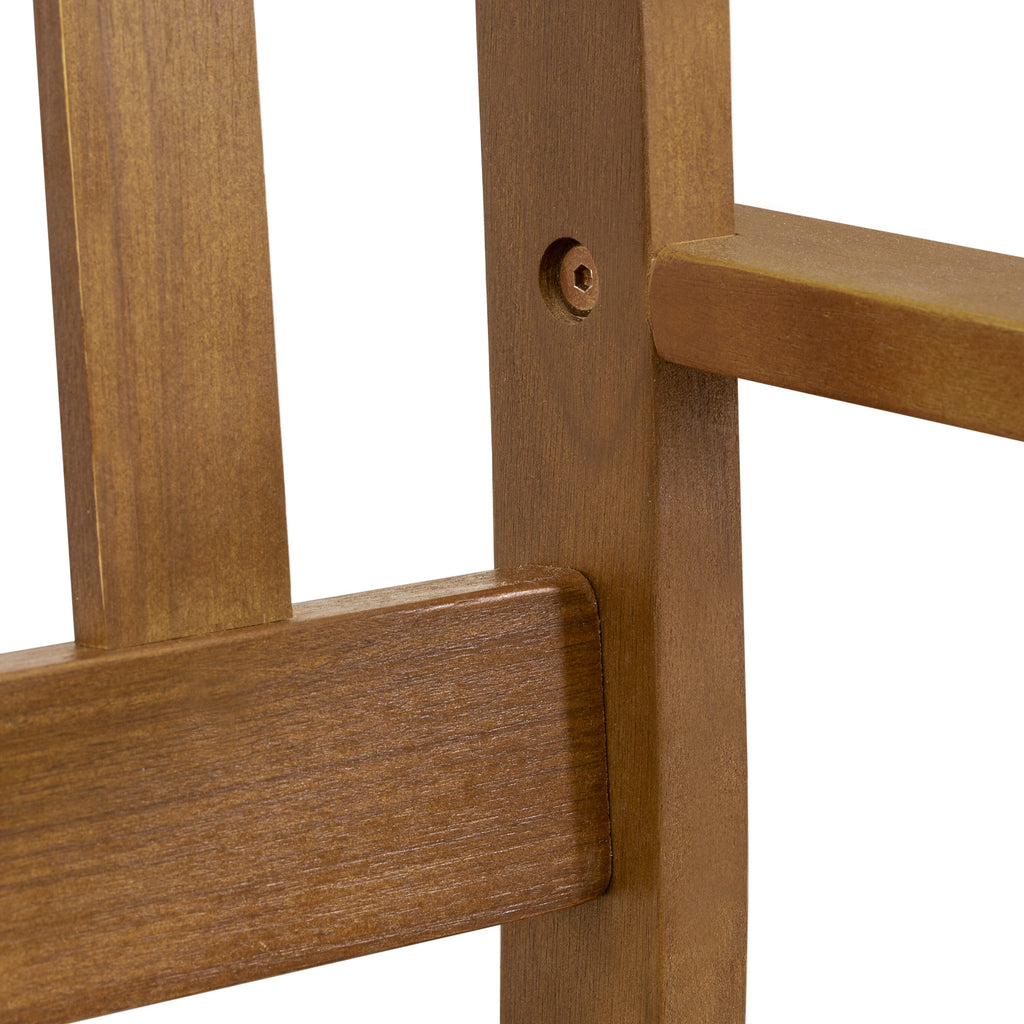 East West Furniture BBTB0NA Belmont Bench without Cushion made of Acacia wood in Natural Oil finish