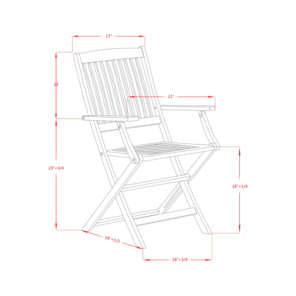 East West Furniture BSCM72CANA 7 Piece Patio Dining Set Consist of an Oval Outdoor Acacia Wood Table and 2 Folding Arm Chairs with 4 Side Chairs, 36x78 Inch, Natural Oil