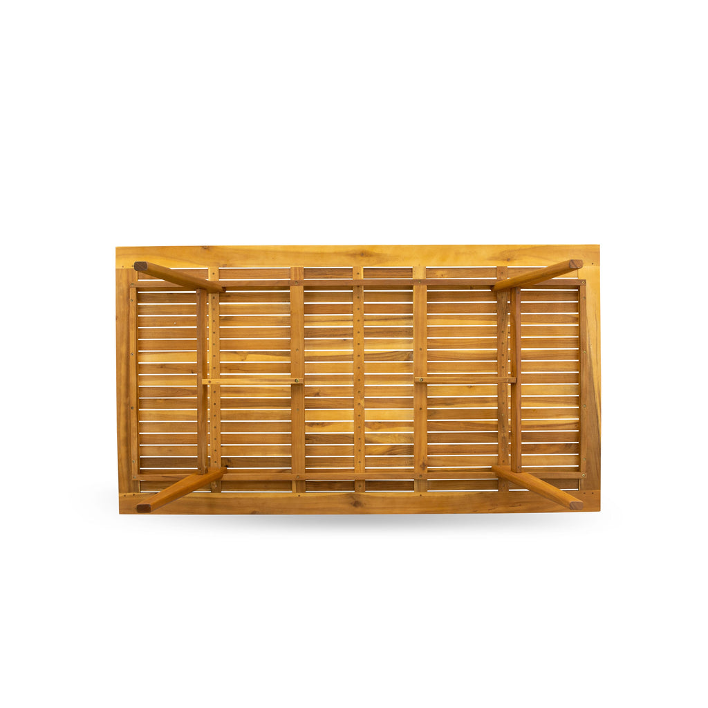 East West Furniture BDETRNA Denison Regular Height Table  - a Rectangle Acacia Wood Table
