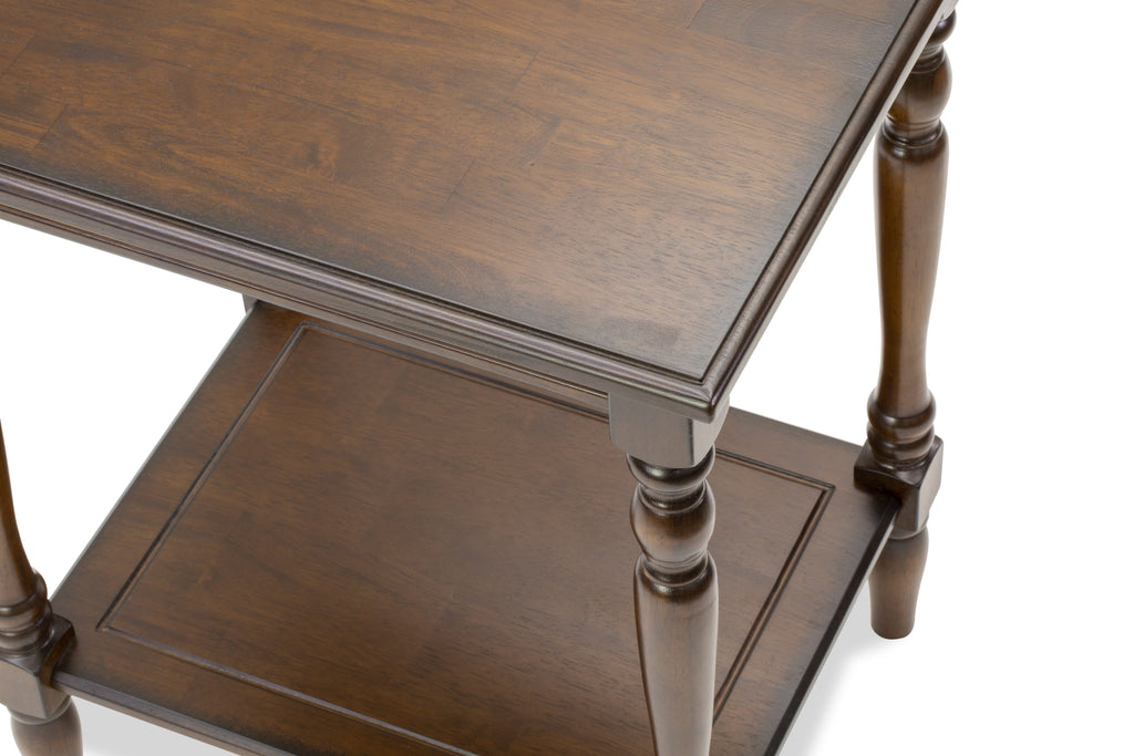East West Furniture BF-0M-ET Night stand for Bedroom with Open Storage Shelf - Wood Side Table for Small Spaces, Stable and durable Constructed - Antique Mahogany Finish