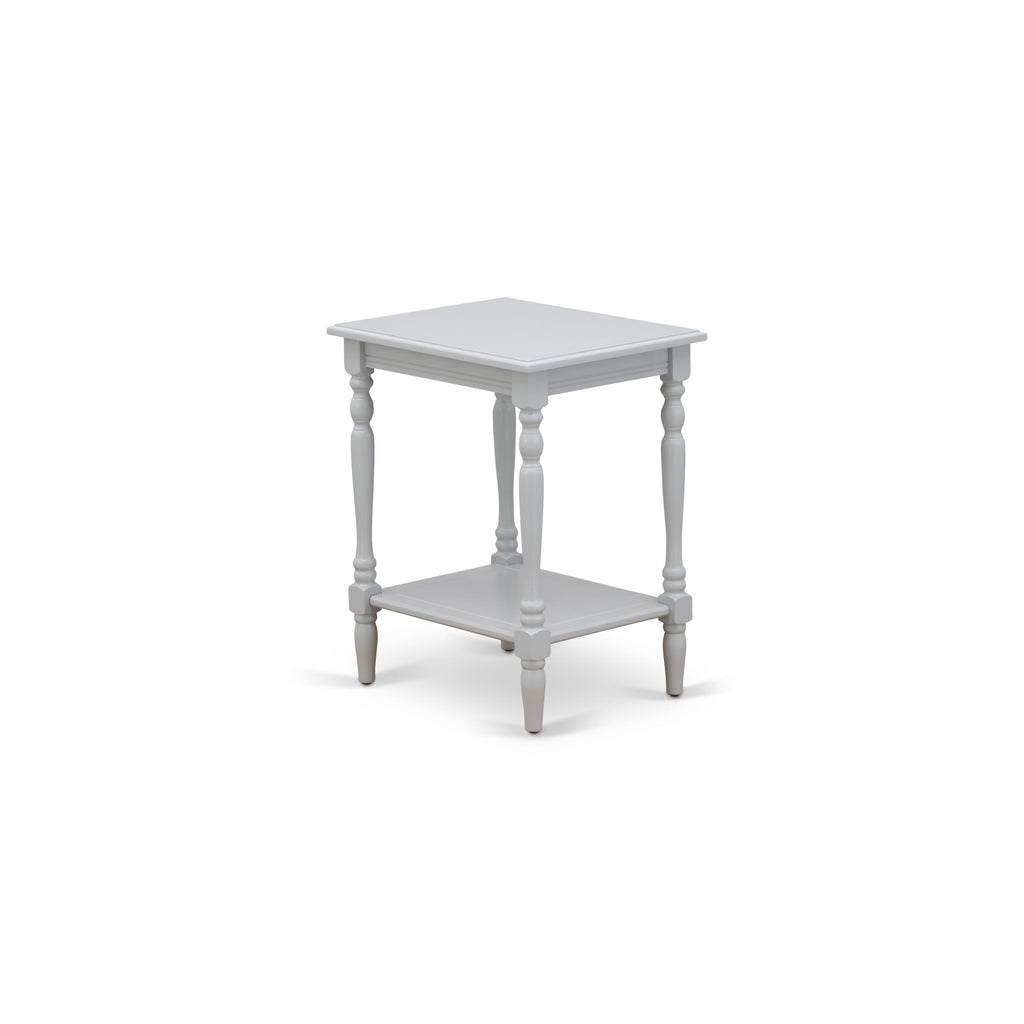 East West Furniture BF-14-ET Modern Nightstand with Open Storage Shelf - Mid Century Side Table for Small Spaces, Stable and Sturdy Constructed - Urban Gray Finish