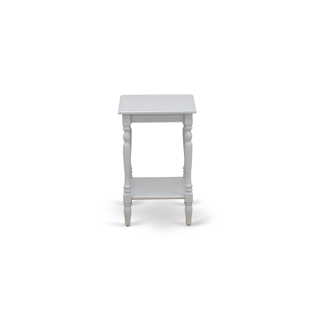 East West Furniture BF-14-ET Modern Nightstand with Open Storage Shelf - Mid Century Side Table for Small Spaces, Stable and Sturdy Constructed - Urban Gray Finish
