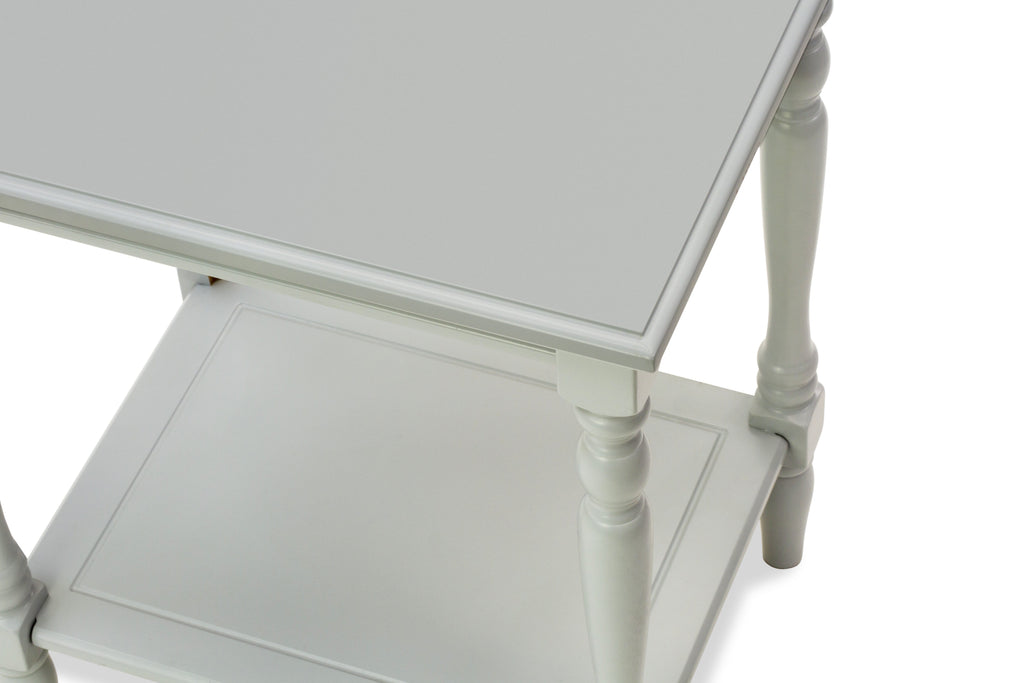 East West Furniture BF-14-ET Modern Nightstand with Open Storage Shelf - Mid Century Side Table for Small Spaces, Stable and Sturdy Constructed - Urban Gray Finish