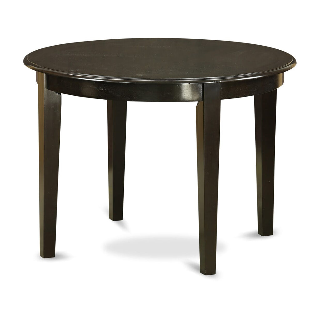 East West Furniture BOT-CAP-T Boston Round Modern Dining Table for Small Spaces