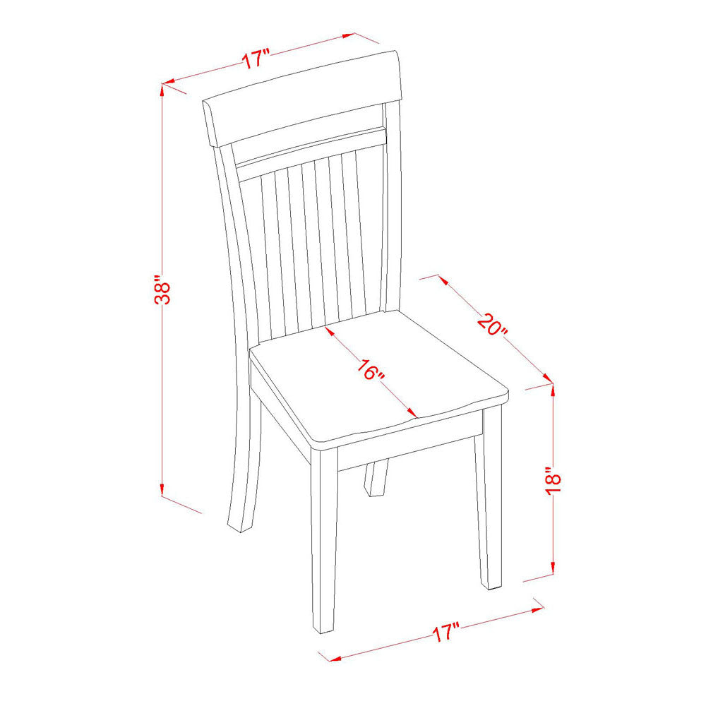 East West Furniture CAP6S-CAP-W 6 Piece Kitchen Table Set Contains a Rectangle Dining Table and 4 Dining Chairs with a Bench, 36x60 Inch, Cappuccino