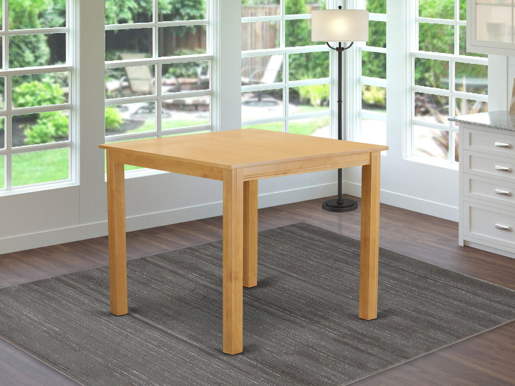 East West Furniture CFT-OAK-T CafÃ© Bar Height Counter Table - a Square Dinner Table Top with Sturdy Legs