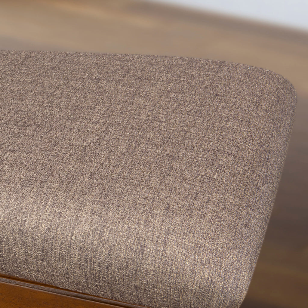 East West Furniture CHS-MAH-C Chelsea Counter Height Stools - Linen Fabric Upholstered Wood Dining Chairs