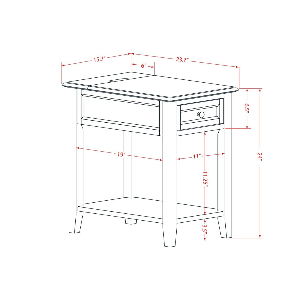 East West Furniture DE-15-ET Mid Century Night stand For Bedroom with 1 Wooden Drawer, Stable and Sturdy Constructed - Navy Blue Finish