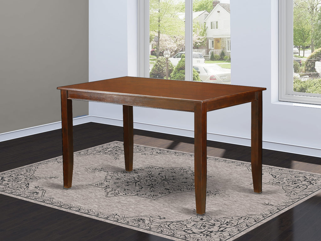 East West Furniture DUT-MAH-H Dudley Counter Height Dining Table - a Rectangle Dinner Table Top with Sturdy Legs