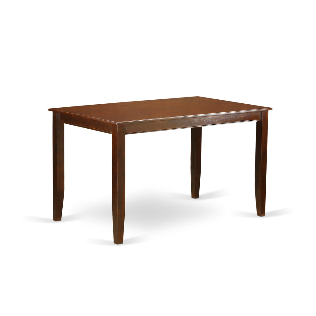 East West Furniture DUT-MAH-H Dudley Counter Height Dining Table - a Rectangle Dinner Table Top with Sturdy Legs