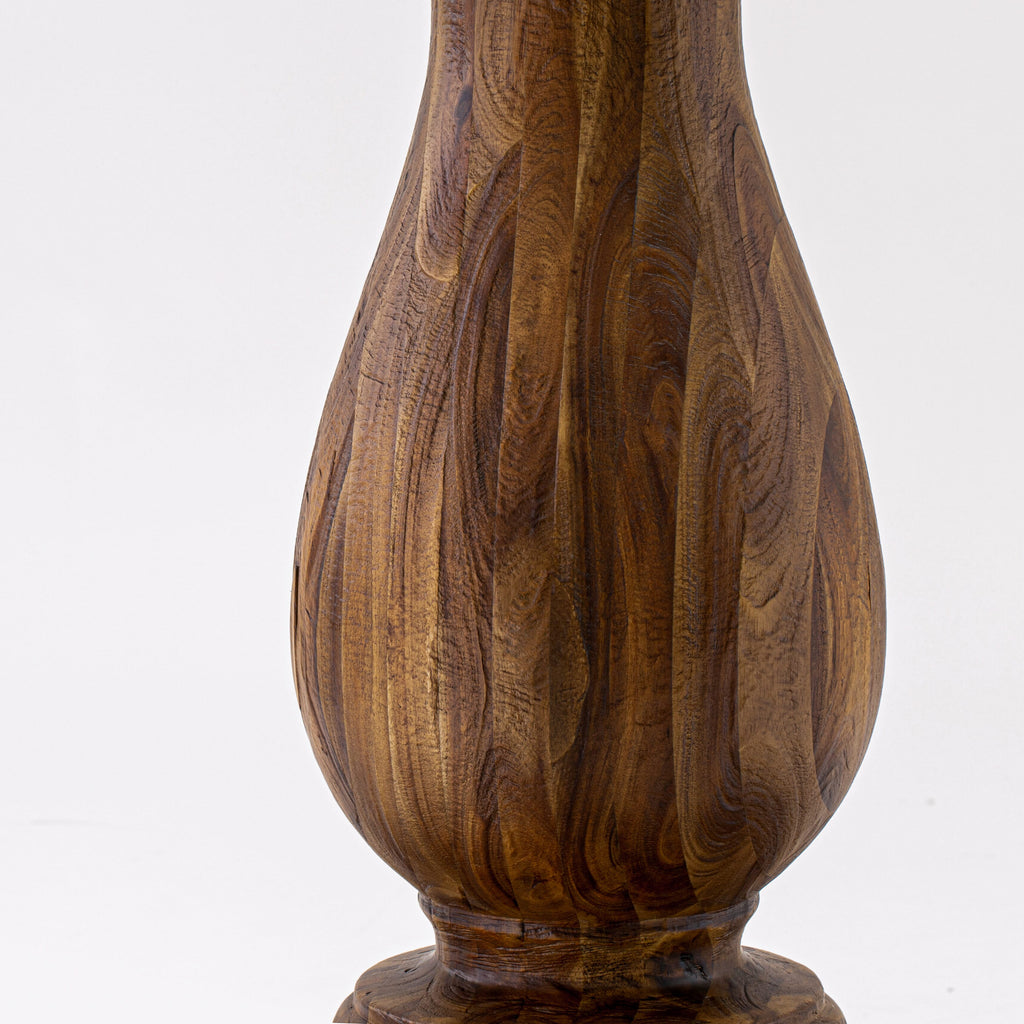Luxe by East West Furniture F52-0N-TP - Kitchen Table with Acacia Wood Round Tabletop  Antique Walnut Finish