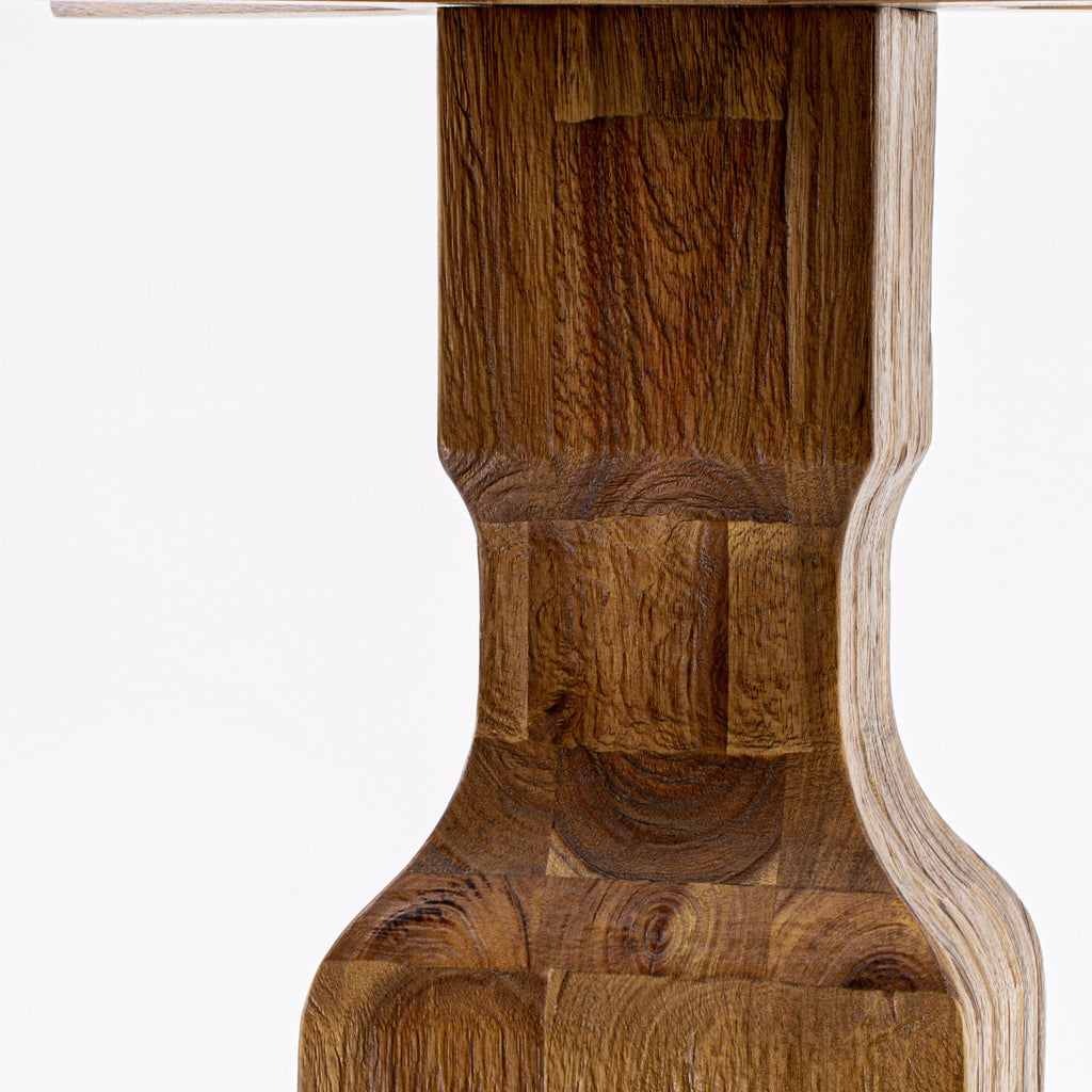 Luxe by East West Furniture F53-0N-TP - Modern Dining Table with Acacia Wood Round Tabletop  Antique Walnut Finish