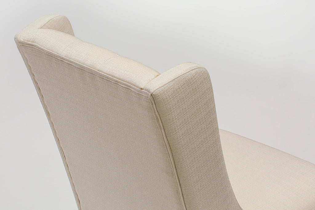 East West Furniture FOP1T01 Forney Parson Dining Chairs - Button Tufted Nailhead Trim Cream Linen Fabric Padded Chairs