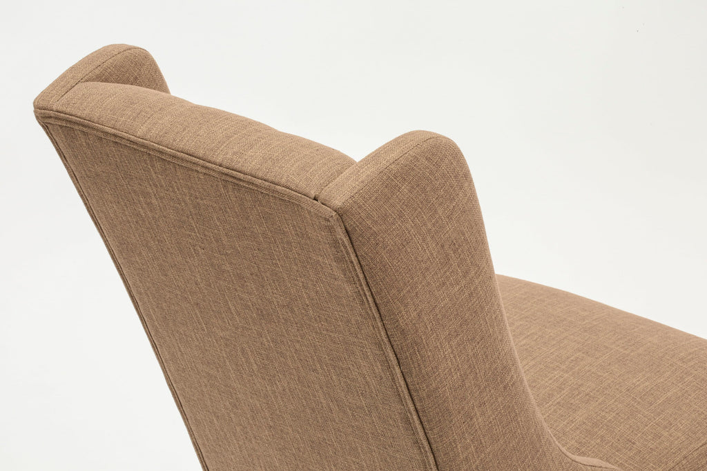 East West Furniture FOP3T47 Forney Parsons Dining Chairs - Button Tufted Nailhead Trim Light Sable Linen Fabric Upholstered Chairs