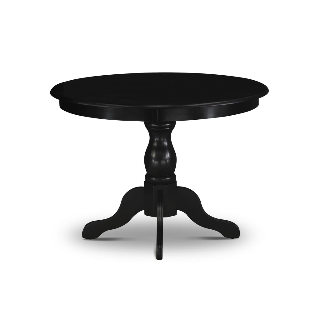 East West Furniture HBT-ABK-TP Hartland Kitchen Table - a Round Dining Table Top with Pedestal Base