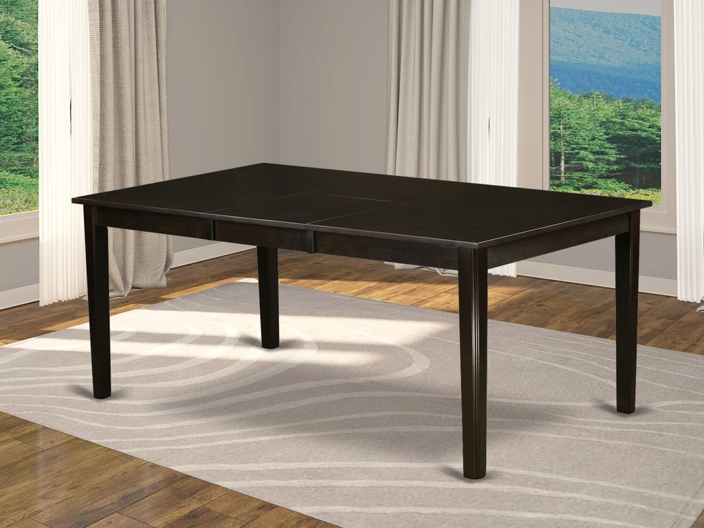 East West Furniture HET-CAP-T Henley Modern Kitchen Table - a Rectangle Dining Table Top with Butterfly Leaf