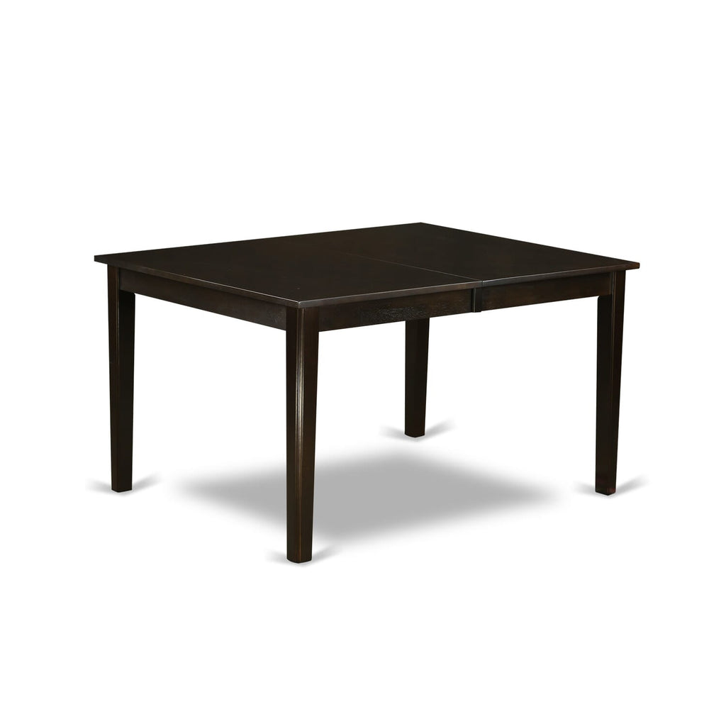 East West Furniture HET-CAP-T Henley Modern Kitchen Table - a Rectangle Dining Table Top with Butterfly Leaf