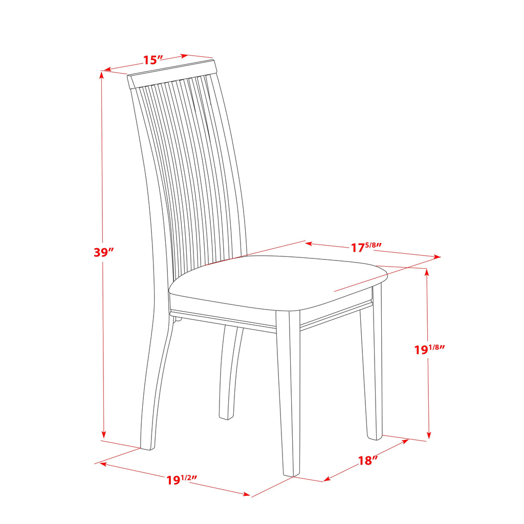 East West Furniture CAIP7-LWH-C 7 Piece Kitchen Table & Chairs Set Consist of a Rectangle Dining Room Table and 6 Linen Fabric Upholstered Dining Chairs, 36x60 Inch, Linen White