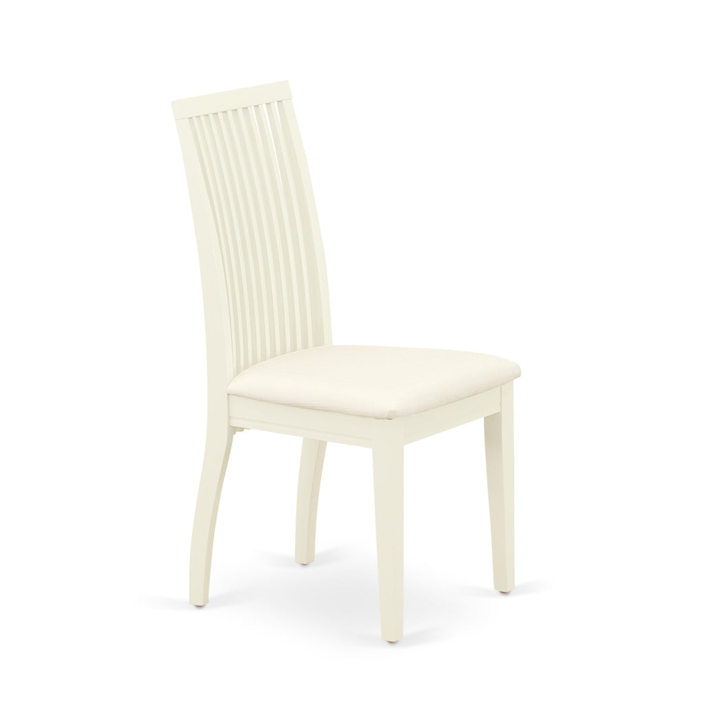 East West Furniture IPC-LWH-C Ipswich Dining Chairs - Linen Fabric Upholstered Wood Chairs