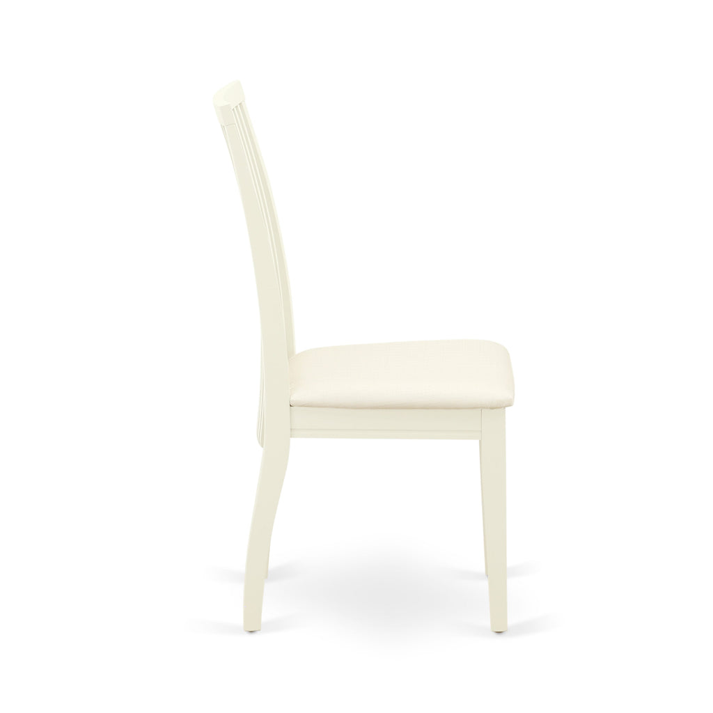 East West Furniture IPC-LWH-C Ipswich Dining Chairs - Linen Fabric Upholstered Wood Chairs