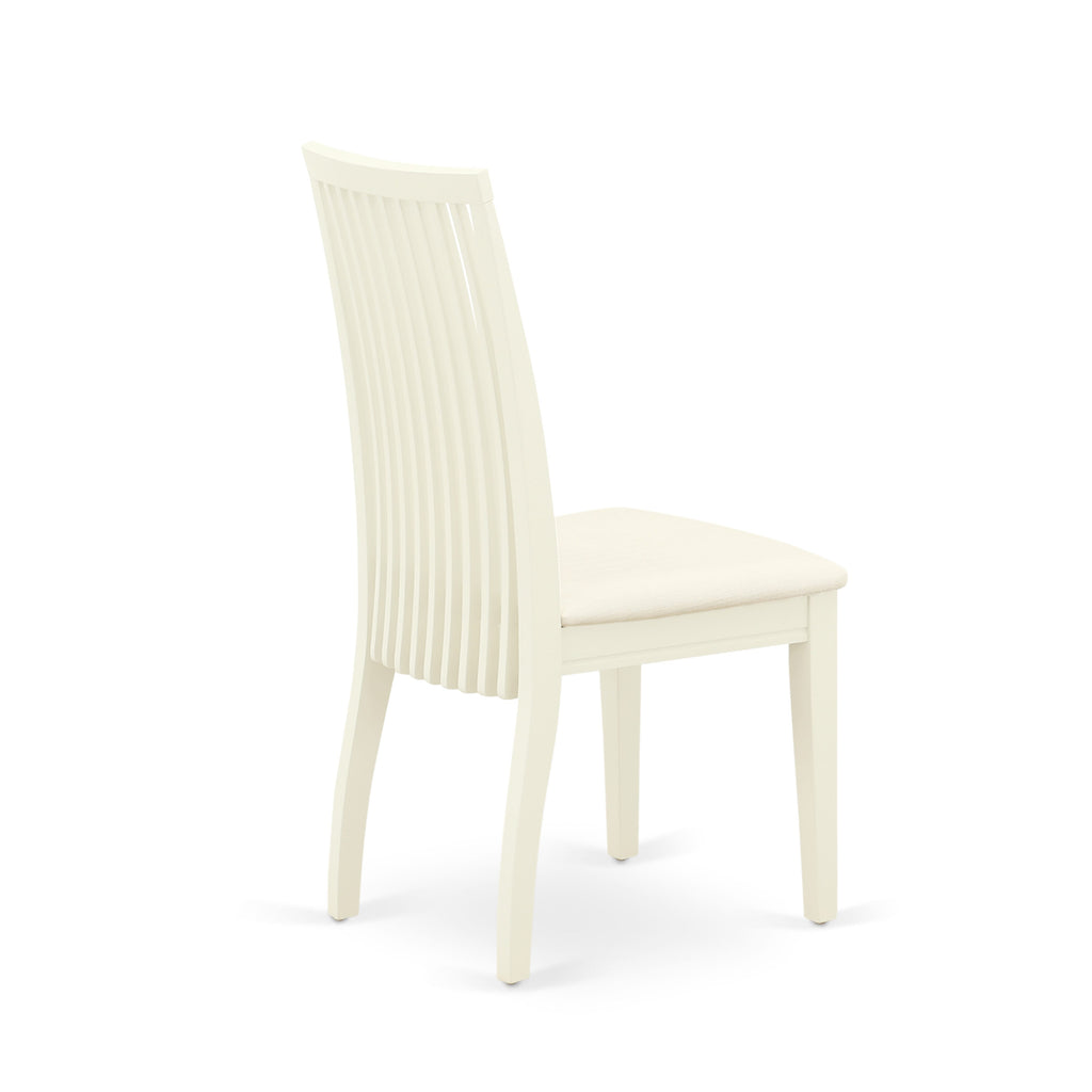 East West Furniture IPC-LWH-C Ipswich Dining Chairs - Linen Fabric Upholstered Wood Chairs