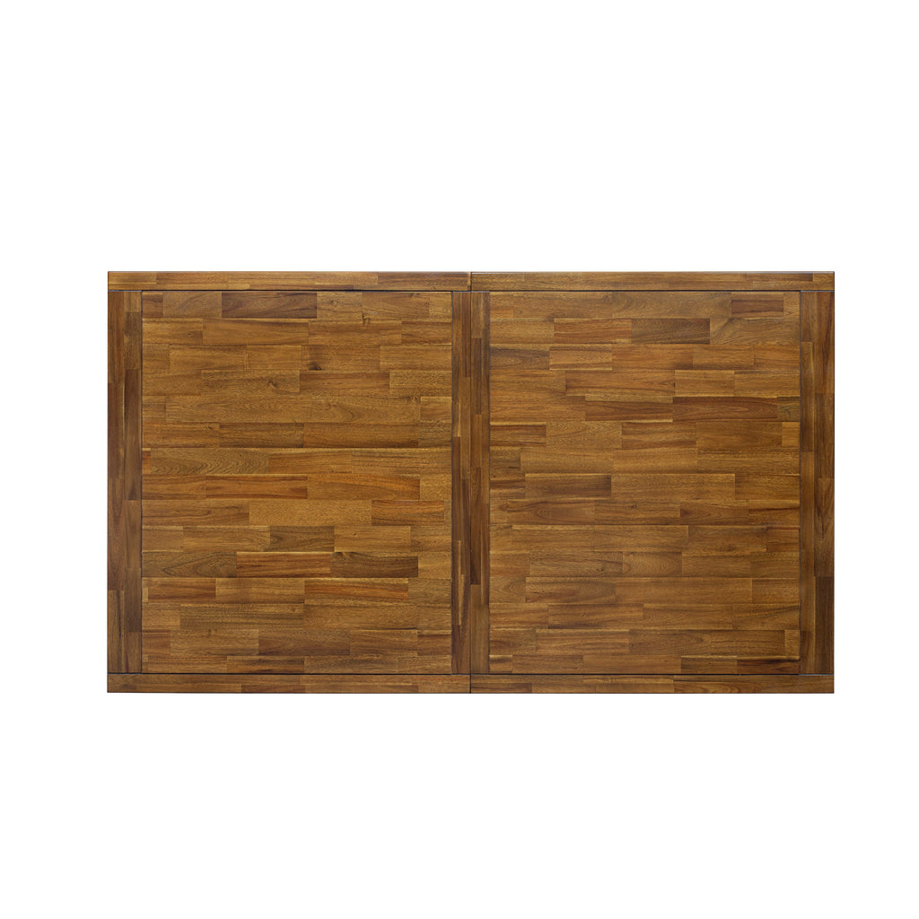 Luxe by East West Furniture - LET-AWA-TP - a wooden dining table with removable rectangular tabletop  Antique Walnut Finish