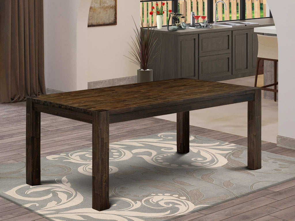 East West Furniture LM7-07-T Lismore Modern Dining Table - Rectangle Rustic Farmhouse Table