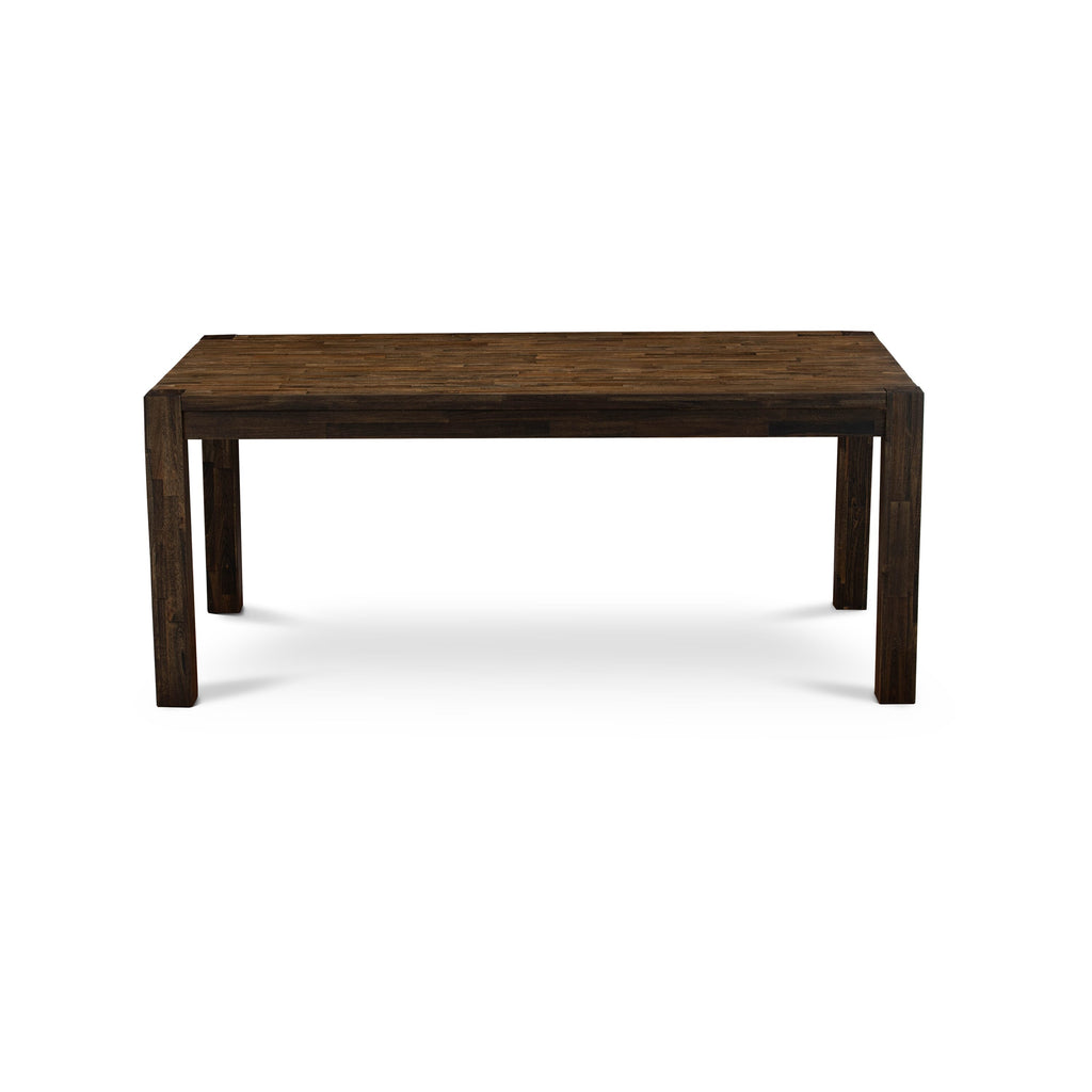 East West Furniture LM7-07-T Lismore Modern Dining Table - Rectangle Rustic Farmhouse Table