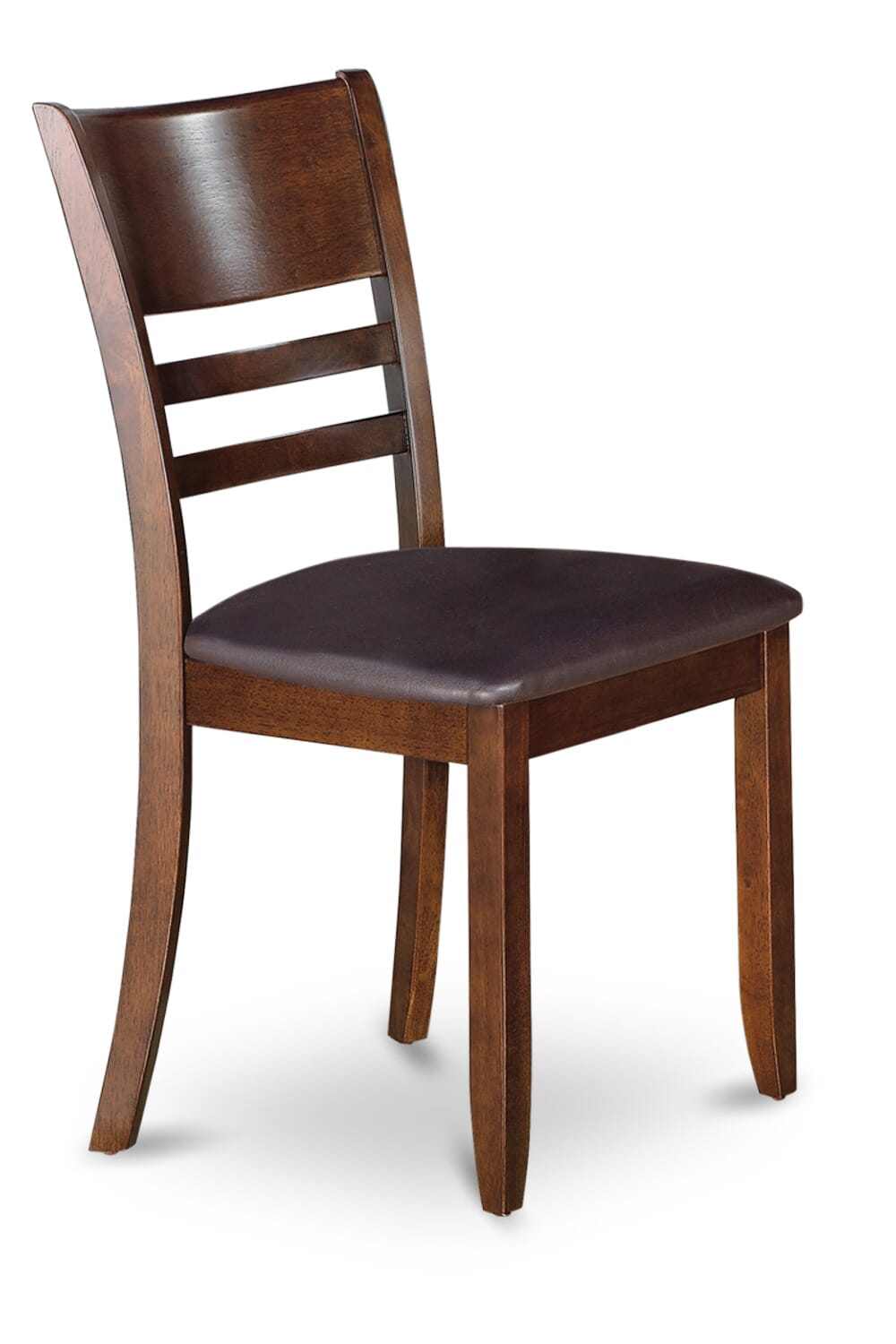 East West Furniture LYC-ESP-LC Lynfield Dining Chairs - Faux Leather Upholstered Wooden Chairs