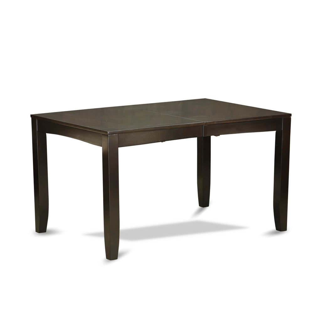 East West Furniture LYT-CAP-T Lynfield Kitchen Table - a Rectangle Dining Table Top with Butterfly Leaf