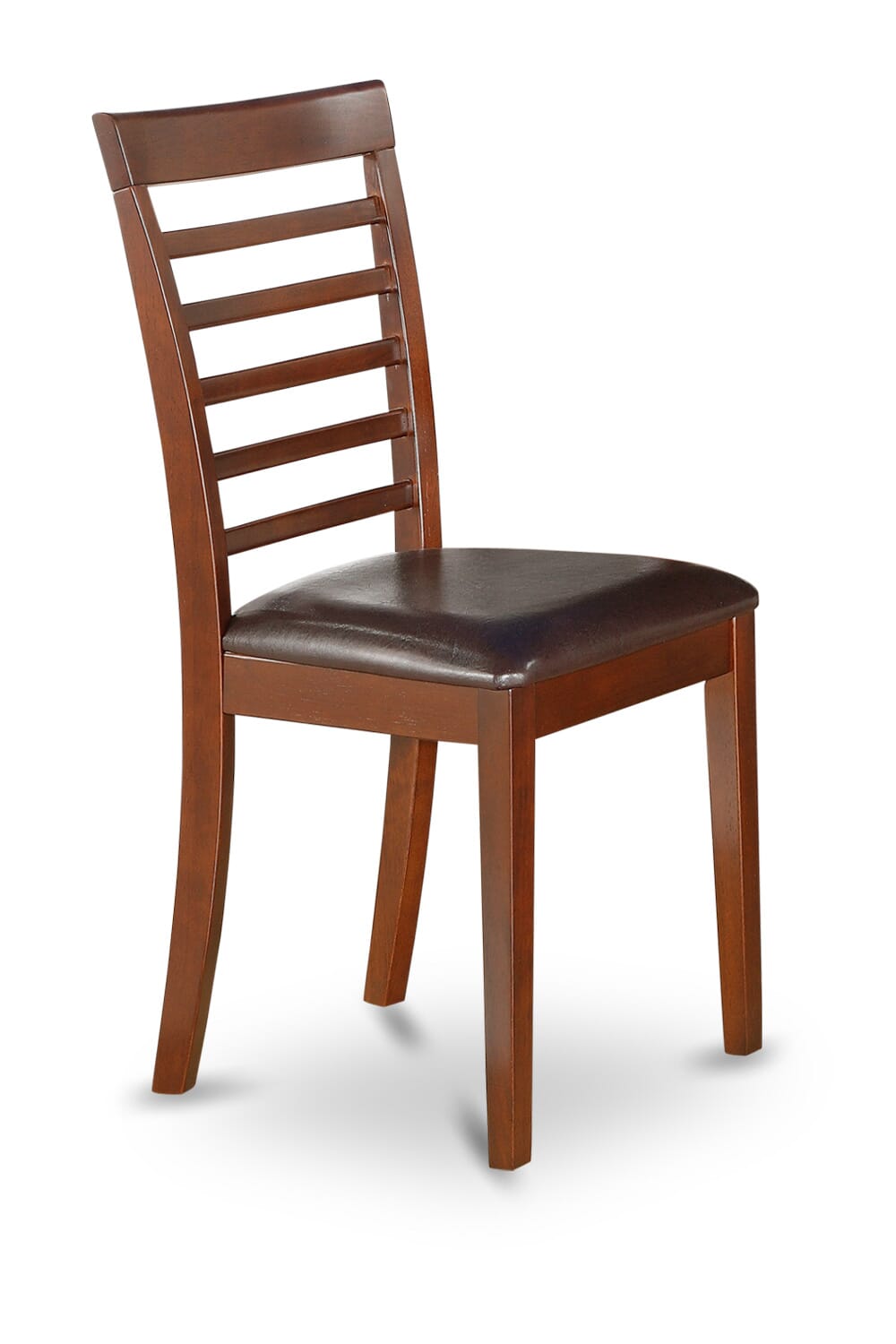 East West Furniture MLC-MAH-LC Milan  Dining Chairs - Faux Leather Upholstered Wooden Chairs