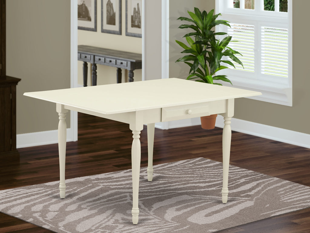 East West Furniture MZT-LWH-T Monza Dining Table - a Rectangle Wooden Table Top with Dropleaf & Stylish Legs