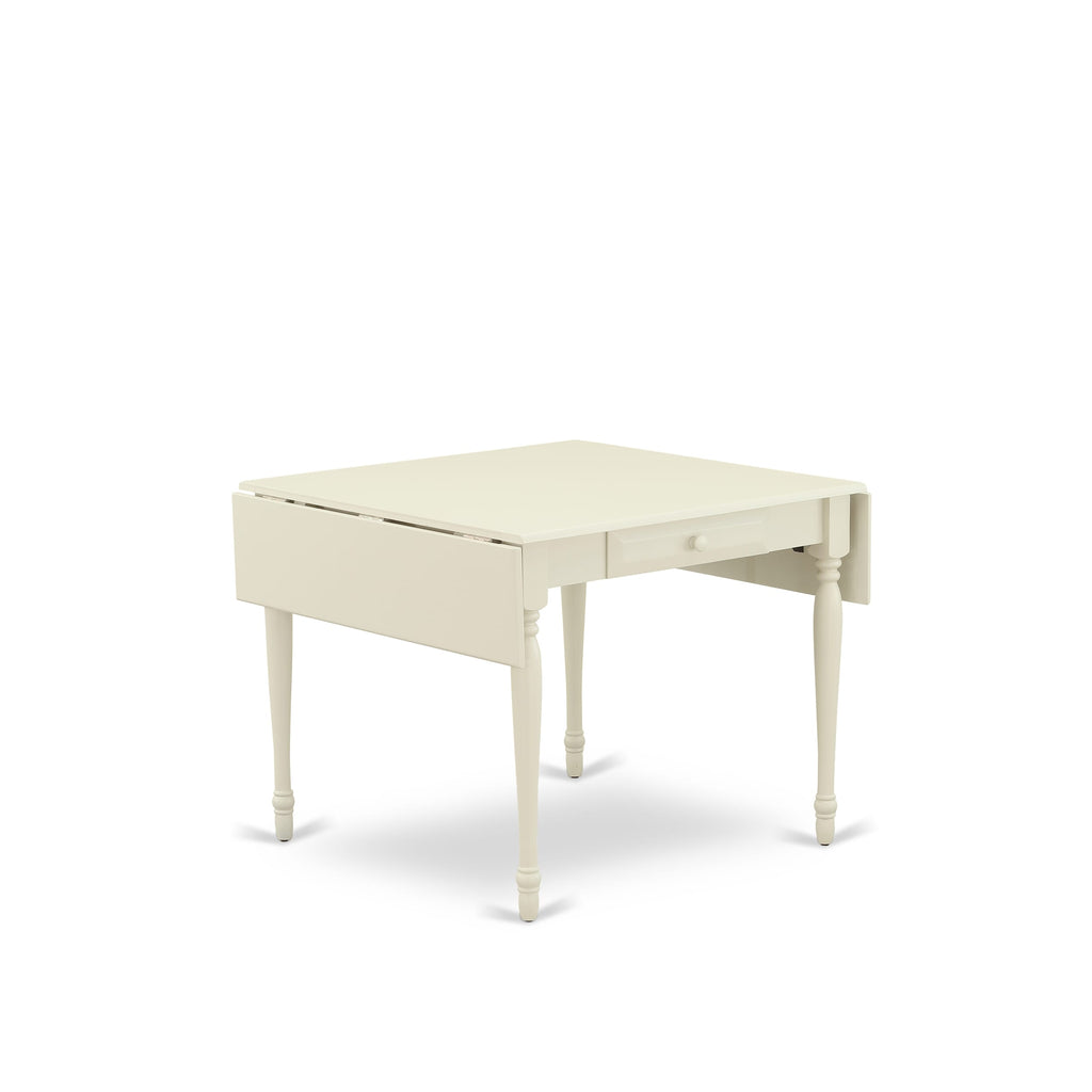 East West Furniture MZT-LWH-T Monza Dining Table - a Rectangle Wooden Table Top with Dropleaf & Stylish Legs