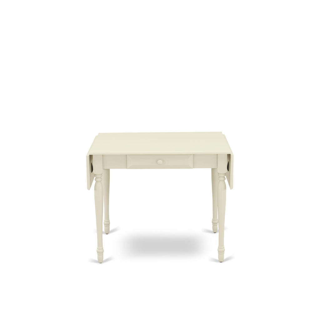 East West Furniture MZT-LWH-T Monza Dining Table - a Rectangle Wooden Table Top with Dropleaf & Stylish Legs