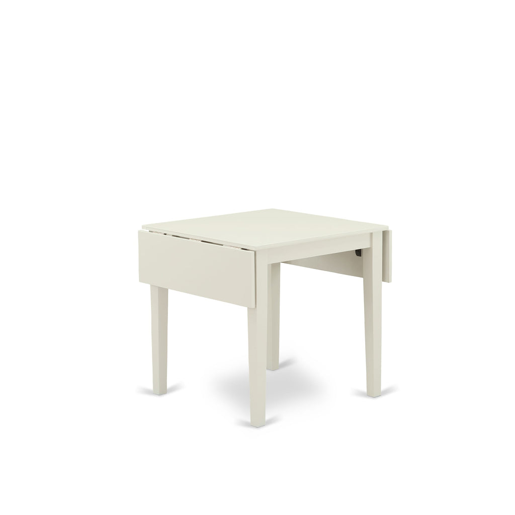 East West Furniture NDT-LWH-T Norden Mid-Century Modern Dining Table - a Rectangle Dining Table Top with Dropleaf & Stylish Legs
