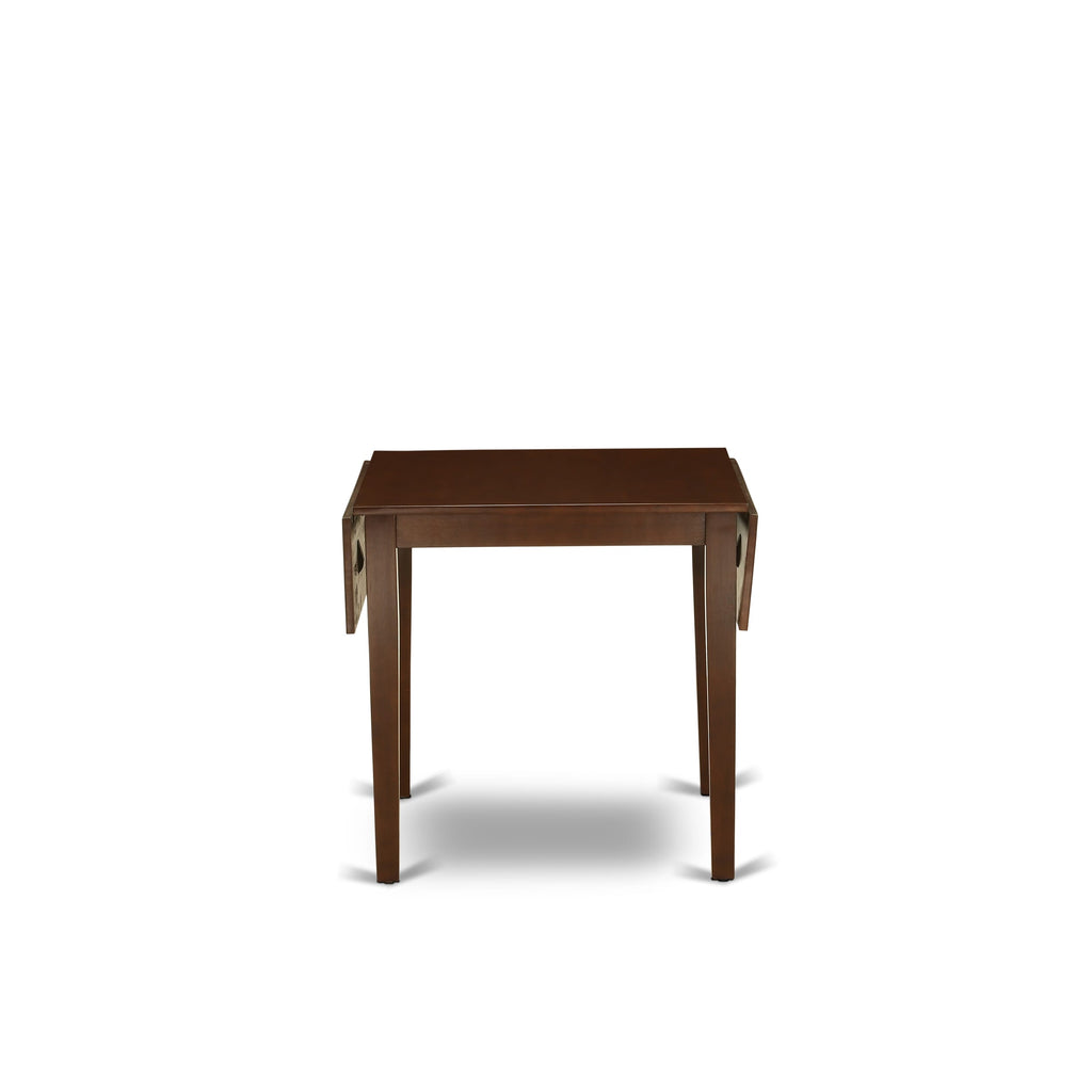East West Furniture NDT-MAH-T Norden Kitchen Table - a Rectangle Dining Table Top with Dropleaf & Stylish Legs