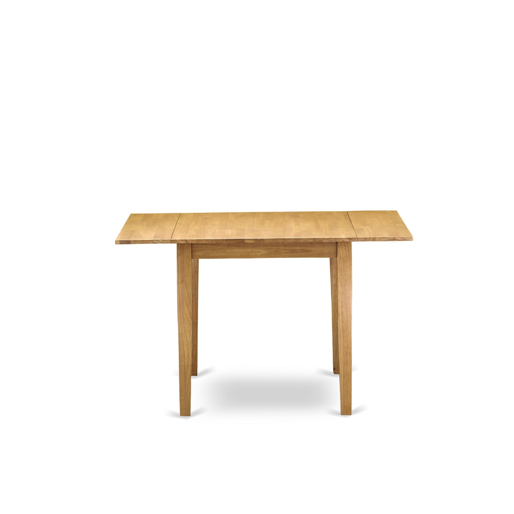 East West Furniture NDT-OAK-T Norden Dining Table - a Rectangle Wooden Table Top with Dropleaf & Stylish Legs