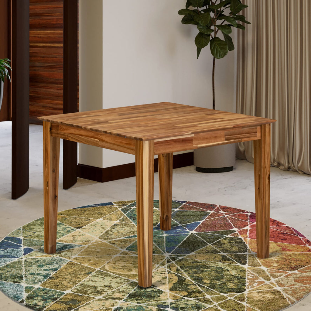 East West Furniture OXT-ANA-T Oxford Square Dining Table for Small Spaces