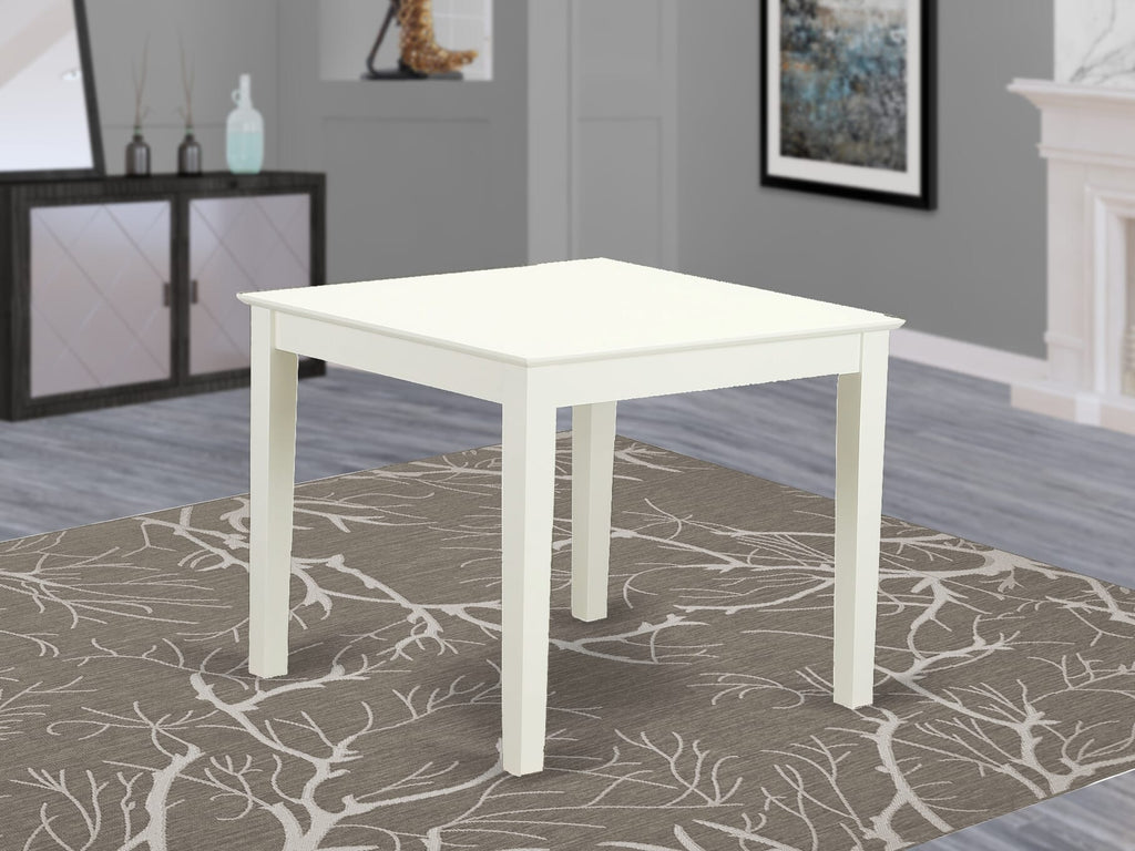 East West Furniture OXT-LWH-T Oxford Square Dining Room Table for Small Spaces