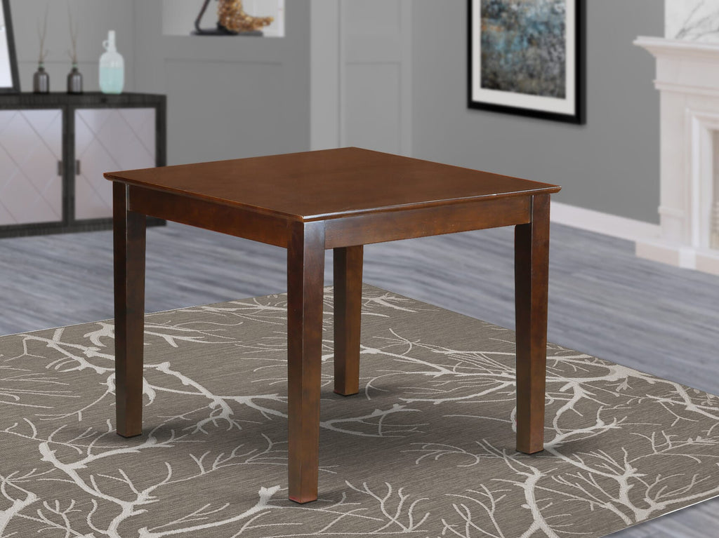 East West Furniture OXT-MAH-T Oxford Square Kitchen Dining Table for Small Spaces