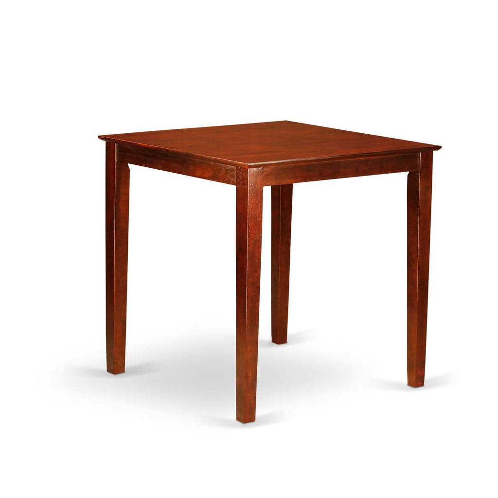 East West Furniture PBT-BRN-T Pub Square Bar Height Counter Table for Small Spaces